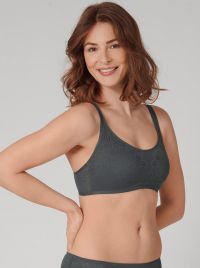 Fit Smart P non-wired bra with padding, grey