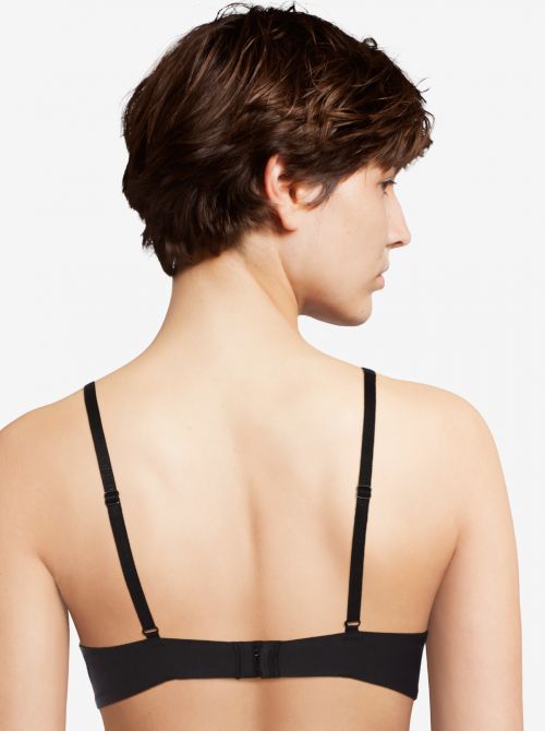 Accent low-cut wired bra, black