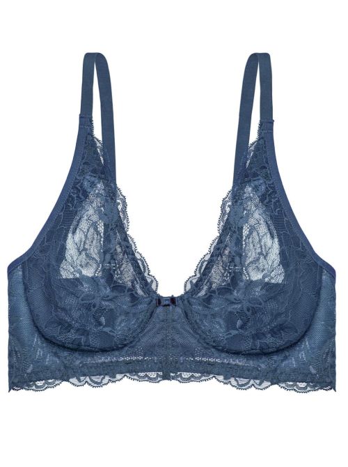 Amourette Charm N03 bralette without underwire, blue