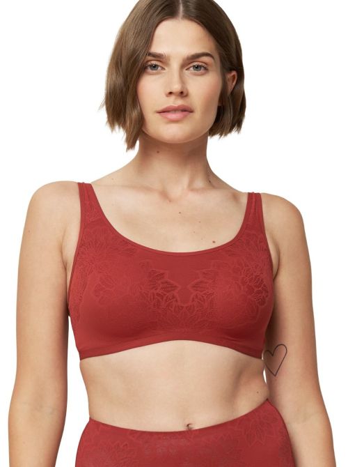 Fit Smart P non-wired bra with padding, spicy red TRIUMPH