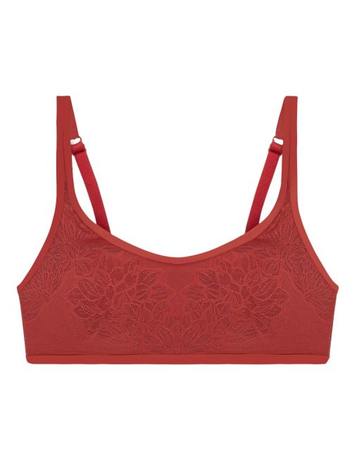 Fit Smart P non-wired bra with padding, spicy red