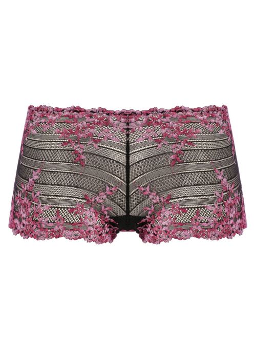 Embrace Lace short, black and berry
