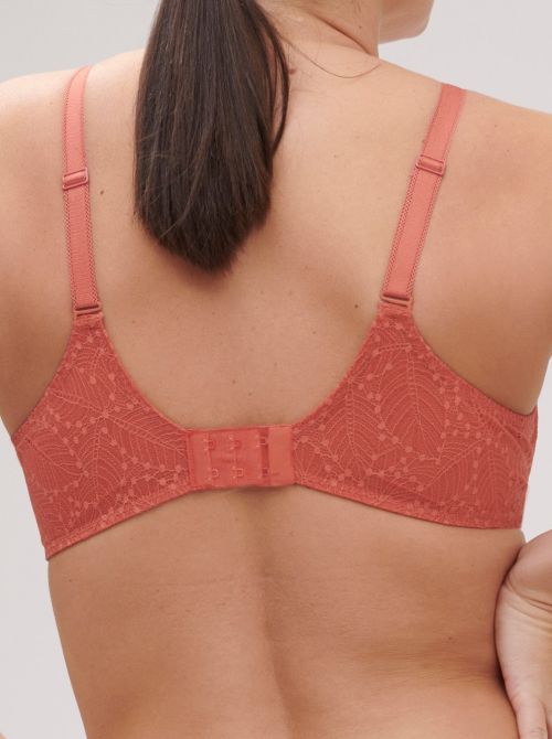 Comete Underwired bra with deep cups, rose texas