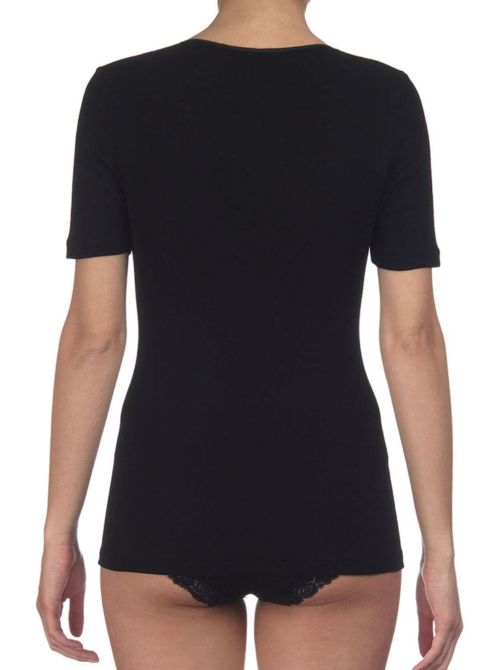 Women's T-shirt 100% Merino wool, black