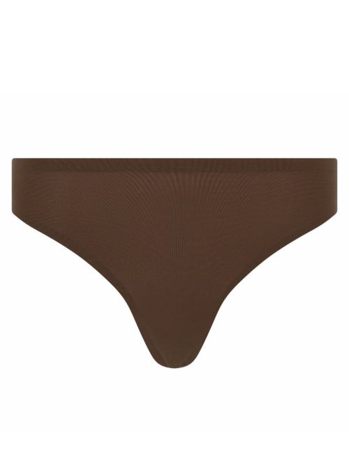 Softstrech one size thong, marrone scuro