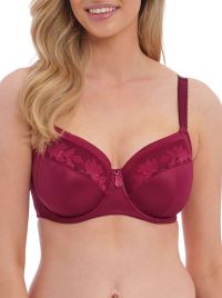 Illusion Underwired Side Support Bra, berry