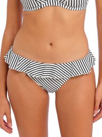 Jewel Cove plain bikini bottoms, black and white