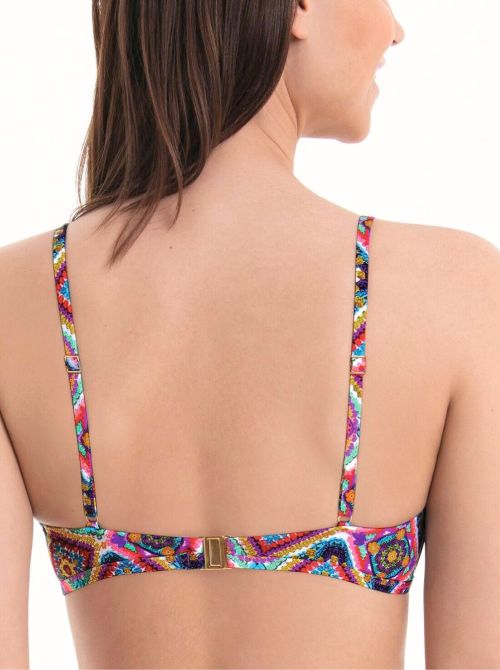 Minou wireless bikini top, patchwork