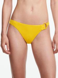 Celestial slip sgambato per bikini, giallo