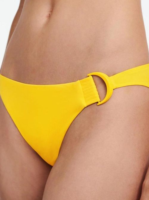 Celestial slip sgambato per bikini, giallo