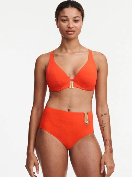 Glow slip alto per bikini, arancio CHANTELLE