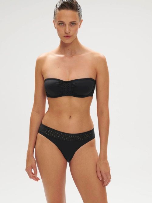 Hoya fascia per bikini con ferretto, nero SIMONE PERELE BEACHWEAR
