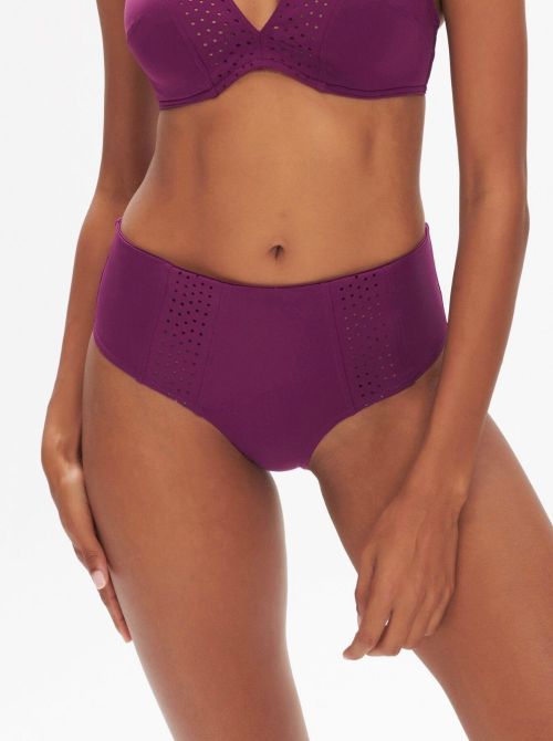 Hoya highwaisted  bikini briefs, violet SIMONE PERELE BEACHWEAR