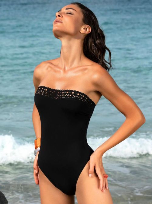 Ajourage Couture bandeau swimsuit LISE CHARMEL