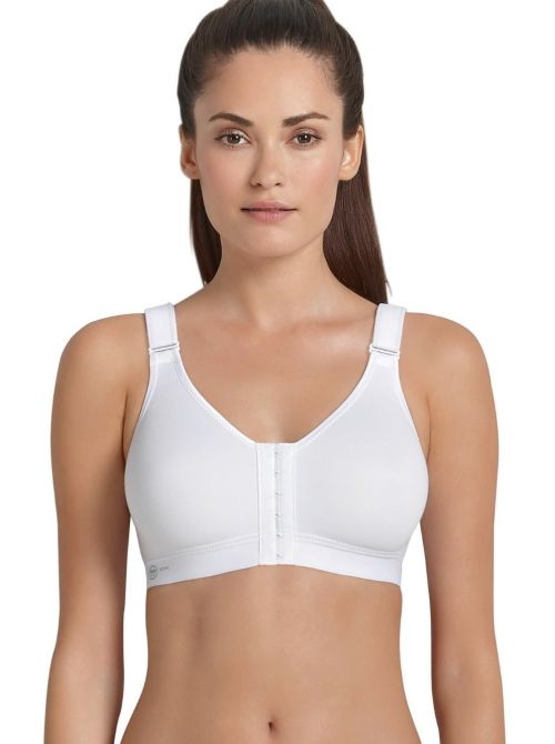 5523 front closure - non-wired bra, white