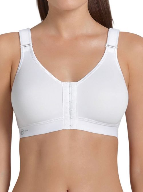 5523 front closure - non-wired bra, white ANITA ACTIVE