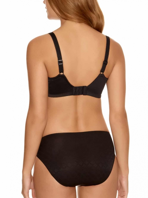 Jacqueline Underwired  Full Cup Side Support Bra, black