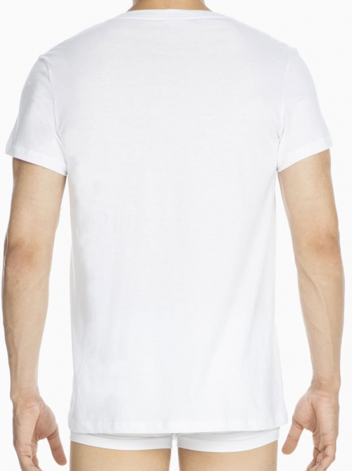 Best Modal T-shirt scollo a V, bianco