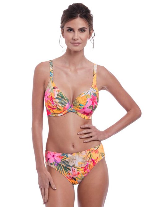 Anguilla Sunset Uw Plunge Bikini Top, saffron FANTASIE SWIM