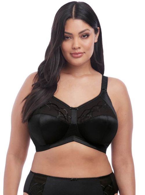 Cate Underwire banded Bra, black ELOMI