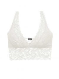 Never say never - Plungie bralette without underwire, white