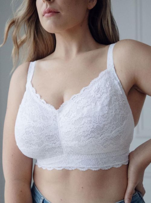 Never say never - Extended Sweetie bralette senza ferretto, bianco