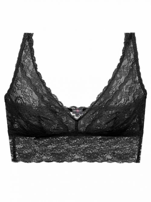 Never say never - Extended Plungie bralette without underwire, black COSABELLA