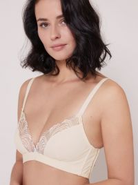 Promesse 12H210 without wire triangle bra, pearl
