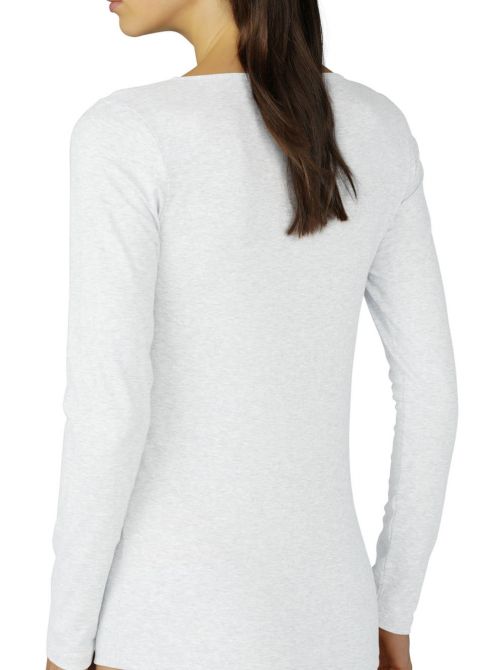 Cotton Pure long sleeve t-shirt, white