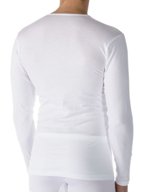 Casual Cotton Long T-shirt, long sleeve, white