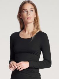 Natural Comfort long sleeve shirt, black