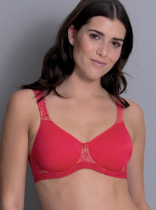 Abby Bra with underwire and molded cups, cherry ROSA FAIA