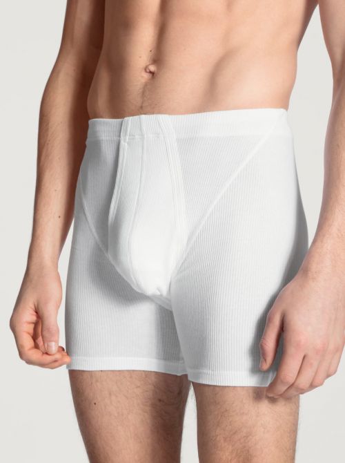 20710 Cotton 2: 2 Boxer brief with opening, white CALIDA