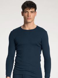 16910 Classic Cotton 1: 1 Long sleeve shirt, dark blue