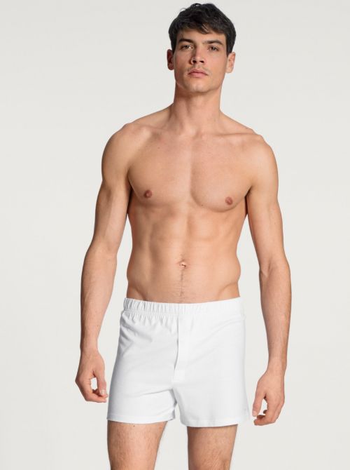 24090 Cotton Code Boxer with opening, white