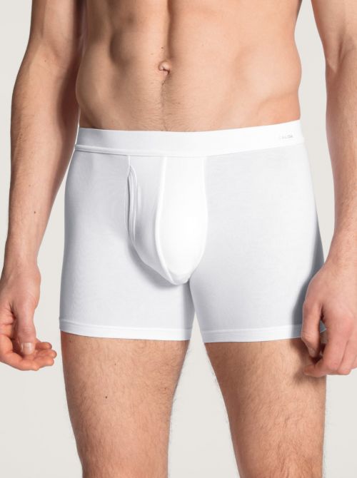 25890 Cotton Code Boxer Brief with opening, white CALIDA