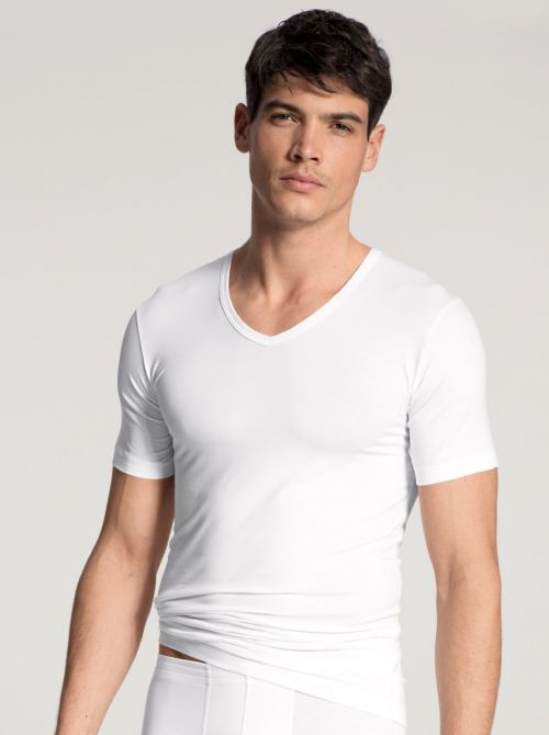 Focus V-shirt, white
