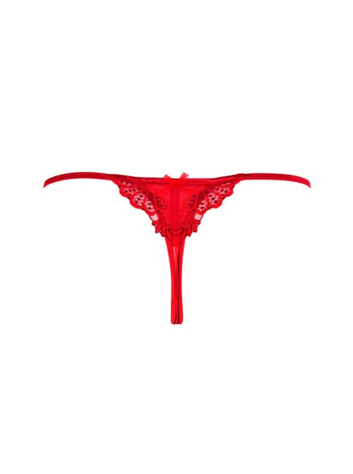 Dressing Floral Sexy thong, red LISE CHARMEL