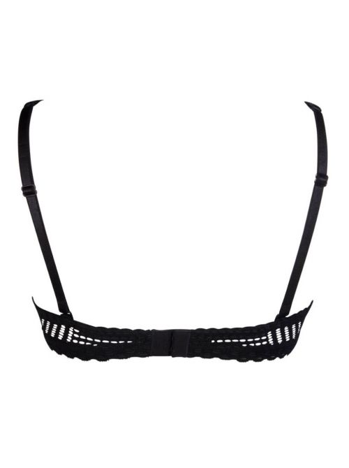 Tressage Graphic bandeau coque bra, black