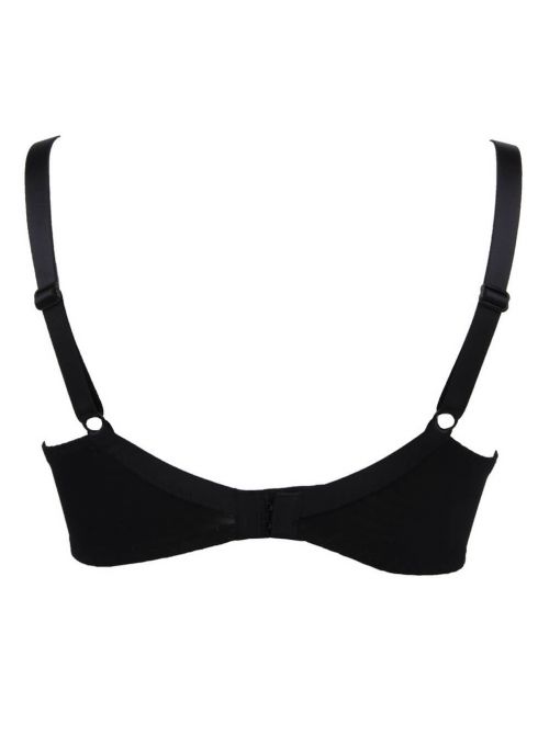 Sexy Resille underwired bra big sizes, black
