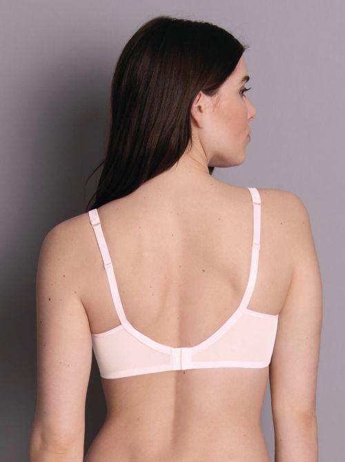 Fleur Non-wired bra with padded cups, blush pink