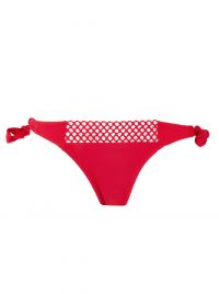 The double mix bikini briefs with laces, red