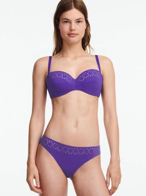 Pure Solar bikini balcony bra, violet
