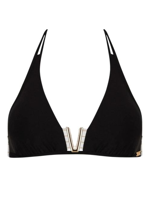 Audace Voyage bikini triangle bra, black