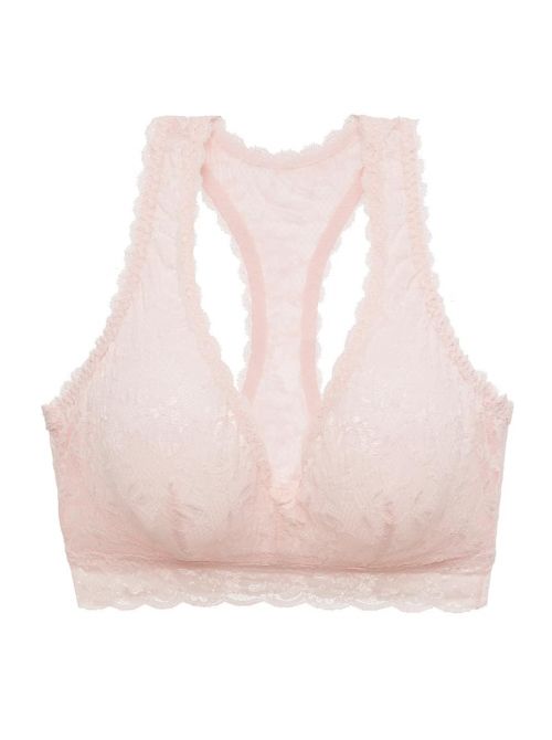 Never say never - Curvy Racie racer cross-strap bra, pink lilly COSABELLA