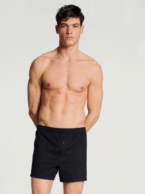 24090 Cotton Code Boxer with opening, black CALIDA