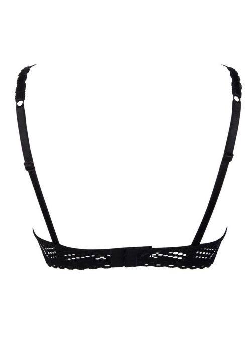 Tressage Graphic underwire bra, black ANTIGEL