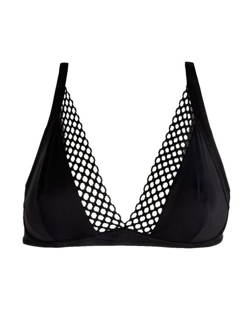 The double mix triangle bra with underwire, black ANTIGEL