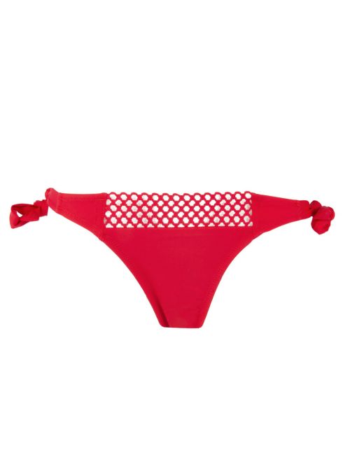 The double mix bikini briefs with laces, red ANTIGEL