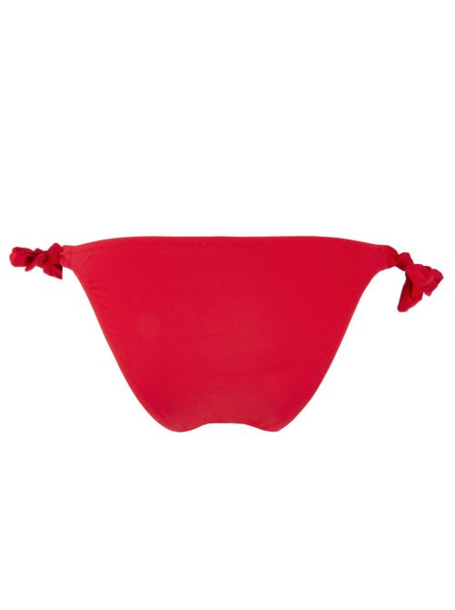 La double mix slip bikini con laccetti, rosso ANTIGEL